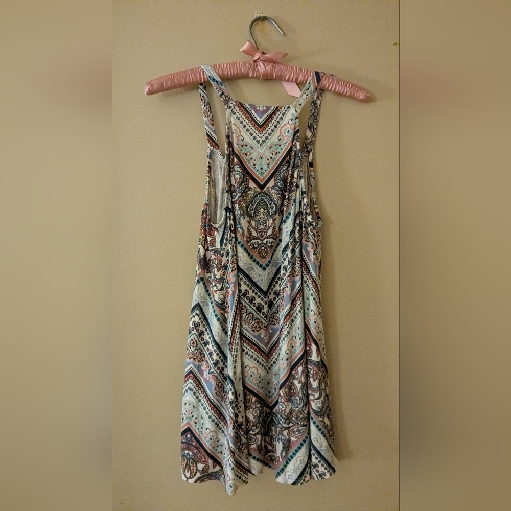 Elegant Multicolor Patterned Dress